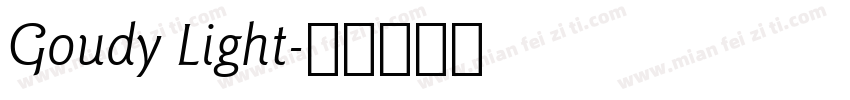 Goudy Light字体转换